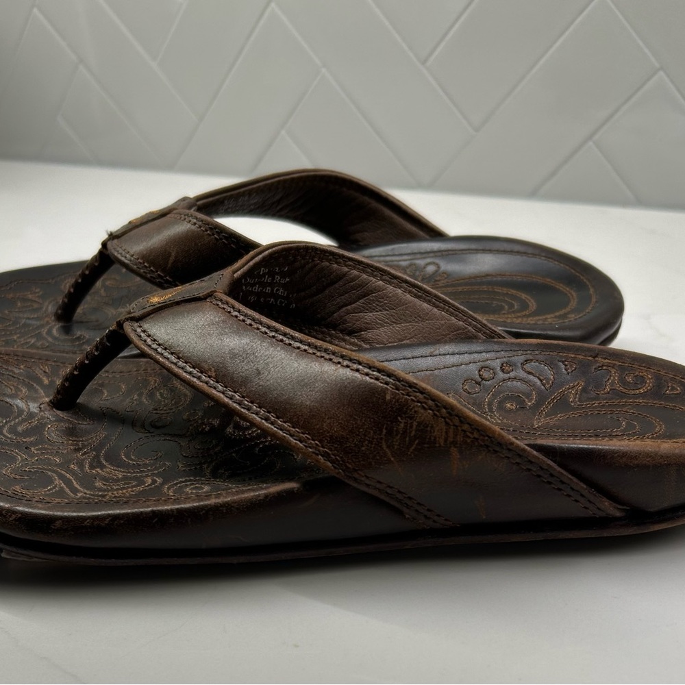 🌊Olukai Sandals Flip Flops🌊Men's 7 + Women's 9🌊 - Picture 6 of 6
